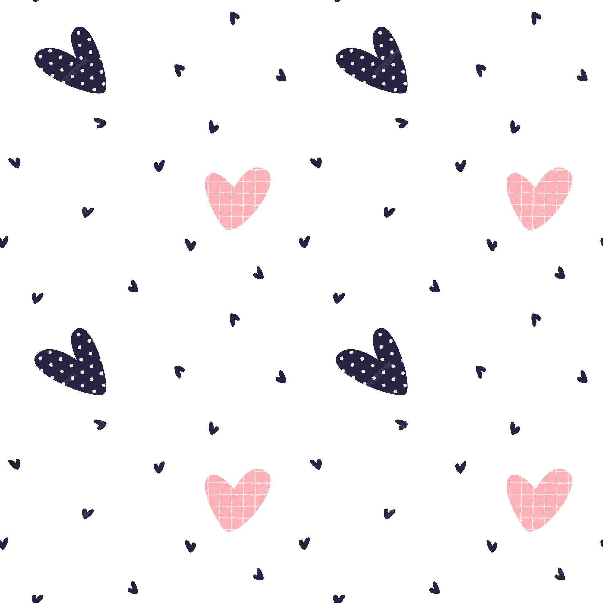 cute hearts seamless pattern design vector for valentine wrapping paper  10889686 Vector Art at Vecteezy