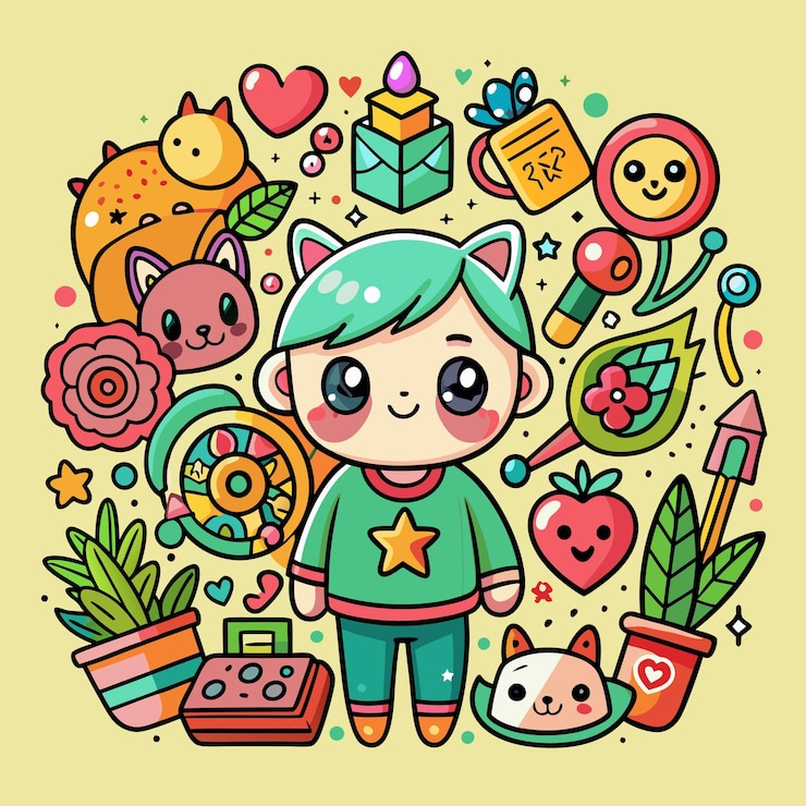 Vector 귀여운 그림