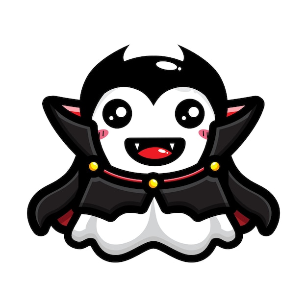 cute dracula ghost character design