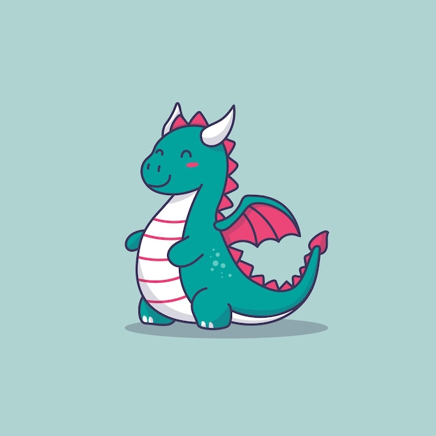 Vector cute dragon vector