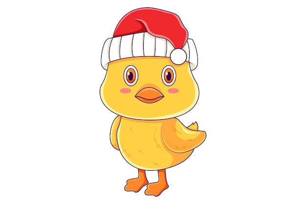 Cute Duck Character Design Illustration