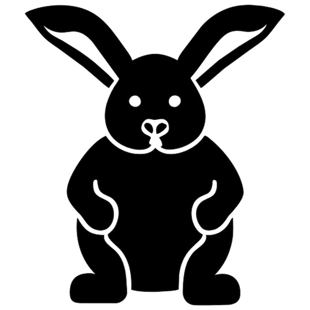 cute dwarf rabbit icon