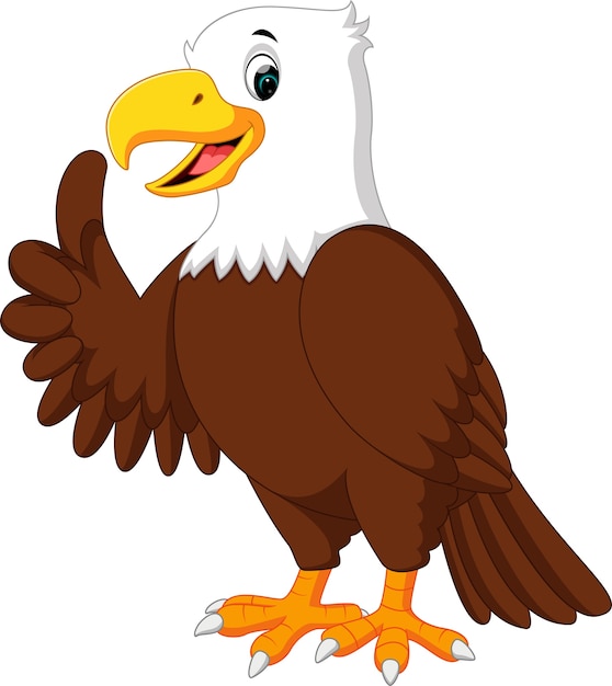 cute eagle cartoon