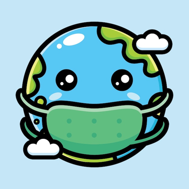 cute earth   character design