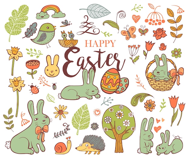 Cute Easter symbols