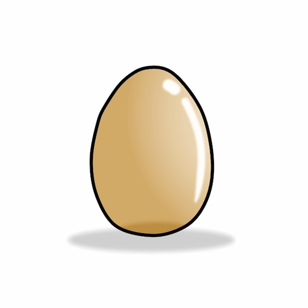 Vector cute egg character vector template design illustration