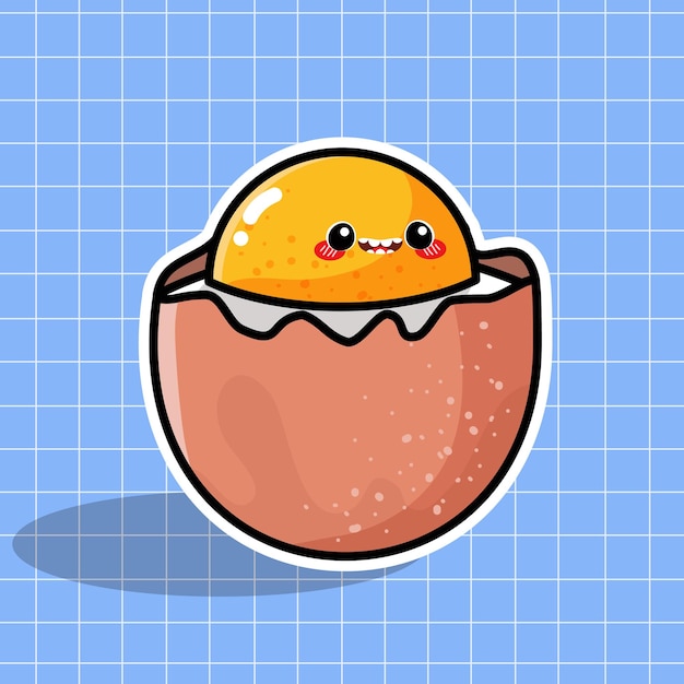Cute Egg Vector Illustration