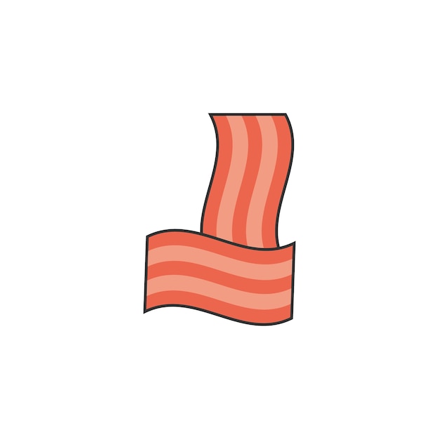 Cute element vector for kids bacon