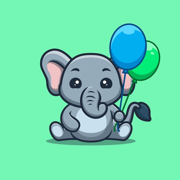 Cartone animato carino elefante