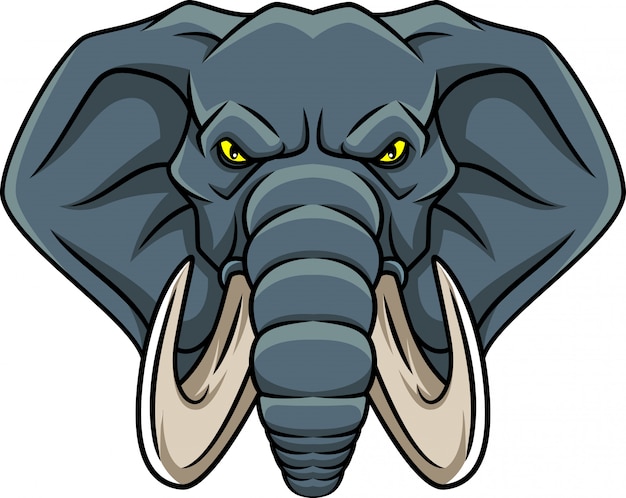 Vector cute elephant cartoon