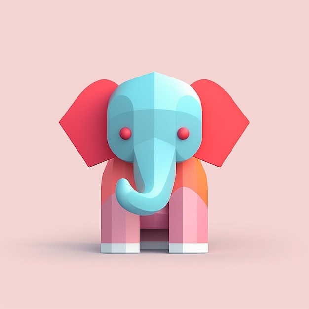 Vector cute elephant