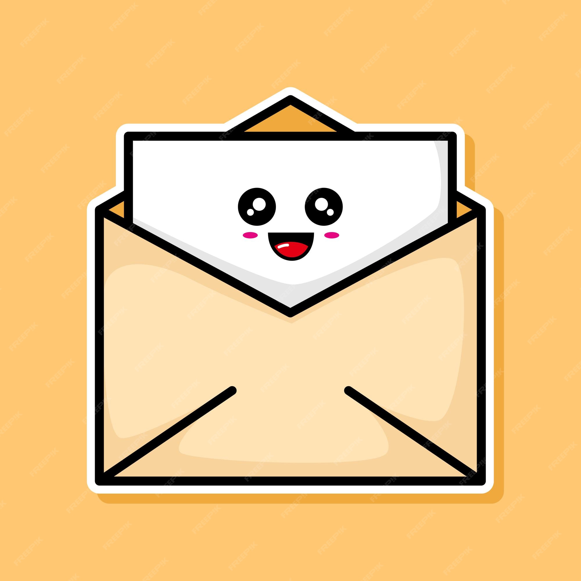 Premium Vector | Cute email cartoon design