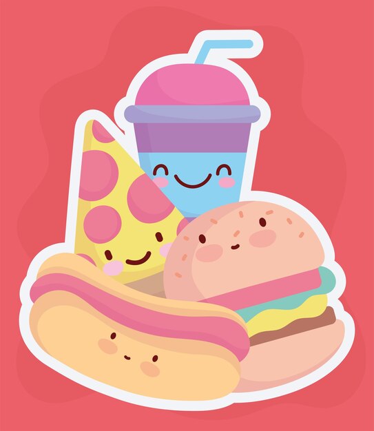 Cute fast food