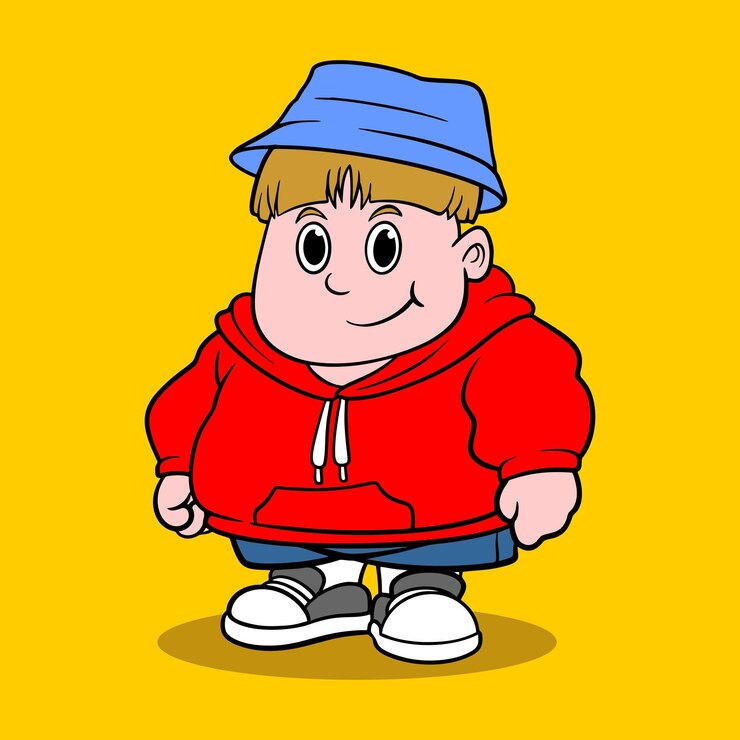 Vector 상업적 사용을 위한 귀여운 뚱뚱한 보