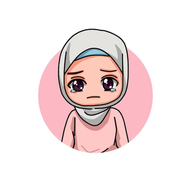 Cute female muslim character