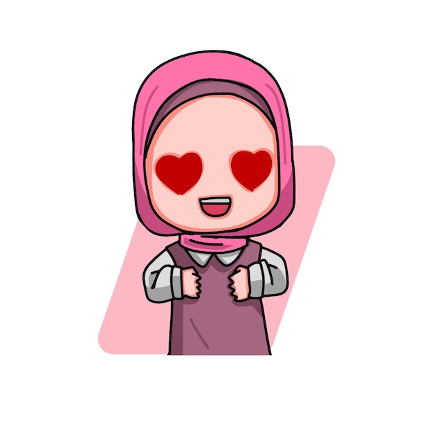Simpatico personaggio musulmano femminile