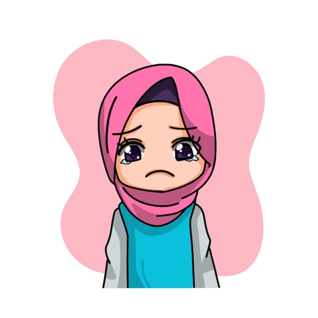 Cute Female Muslim Character