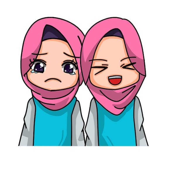 Cute Female Muslim Character