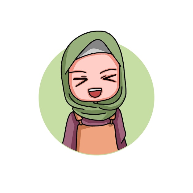 Cute Female Muslim Character