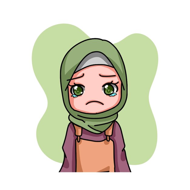 Cute female muslim character