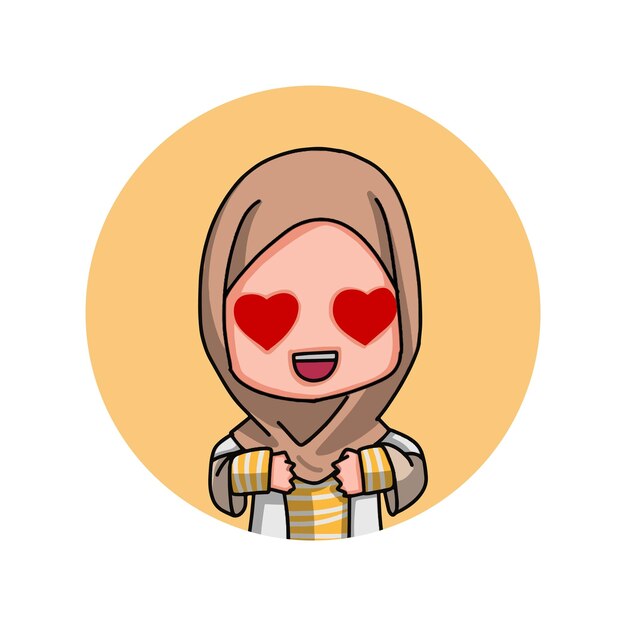 Cute Female Muslim Character