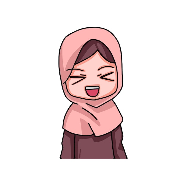 Cute Female Muslim Character