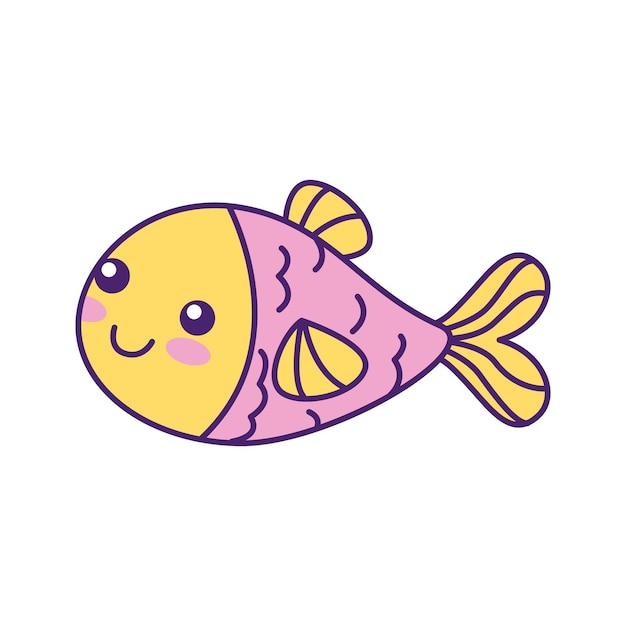 Cute fish cartoon