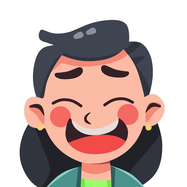 cute flat character