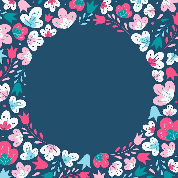 Cute floral frame