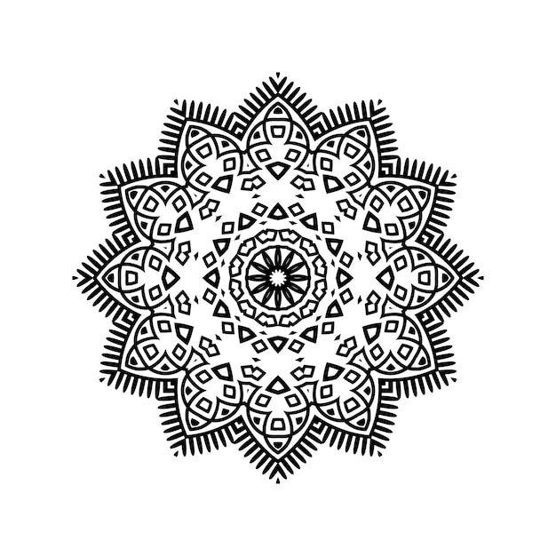 Cute floral mandala Design