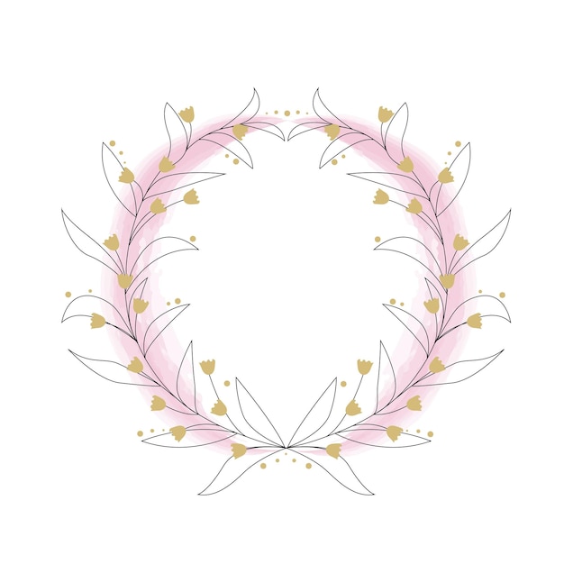 Cute floral wreath for the holiday