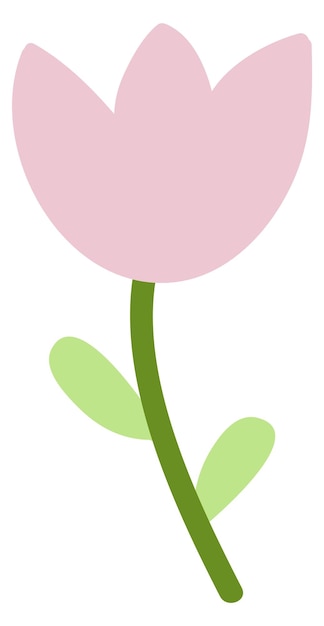 Icona fiore carino pianta di fiori rosa pastello