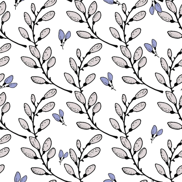 Vector cute flower pattern vector illustration drawn by hand