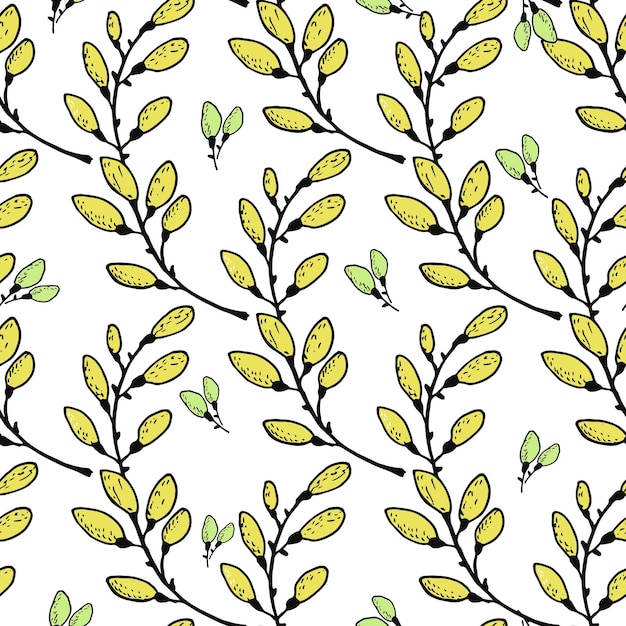 Cute flower pattern vector illustration drawn by hand