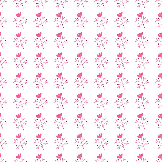 Cute flower seamless pattern Abstract floral endless wallpaper Creative botanical background