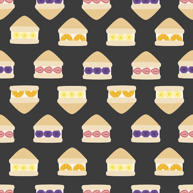 Cute Food Seamless Pattern