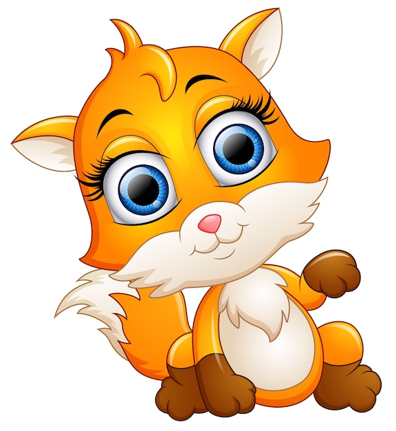 Cute fox cartoon