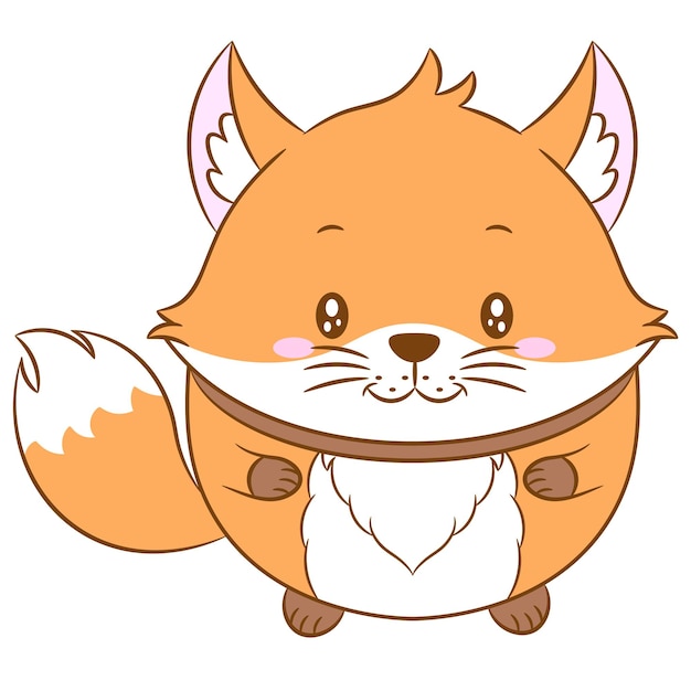 cute fox illustration