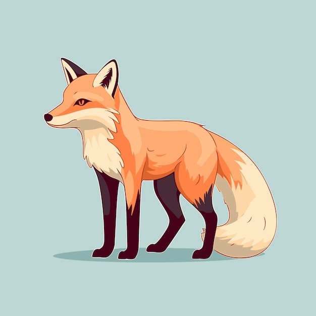 Cute fox logo vector