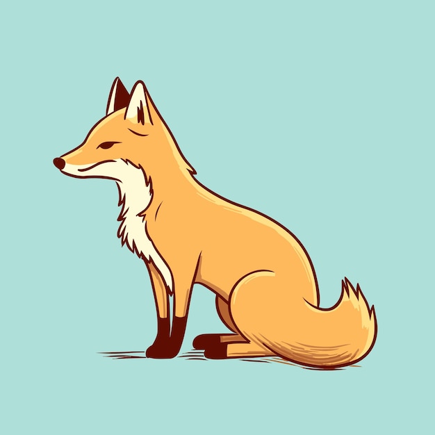 Premium Vector | Cute fox logo vector