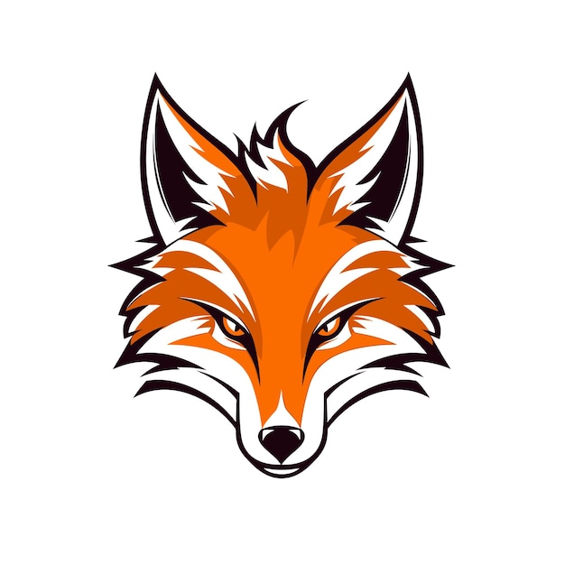 Vector cute fox logo vector