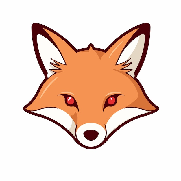 Vector cute fox logo vector