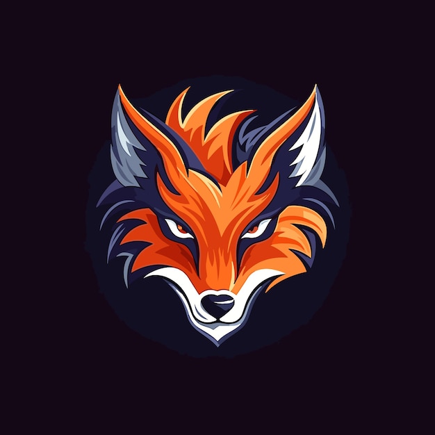 Vector cute fox logo vector