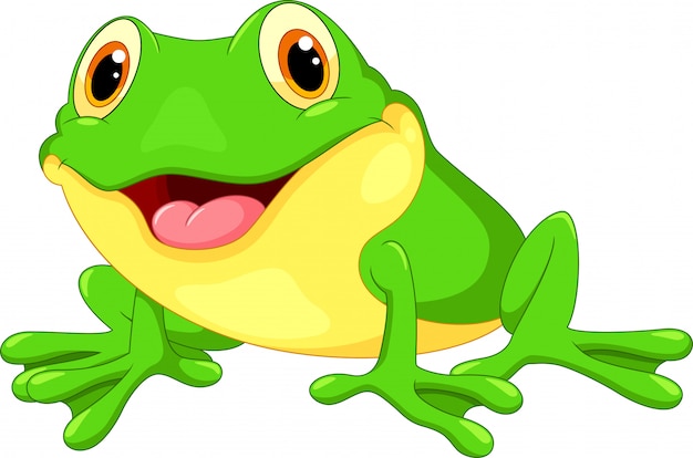 Cute frog cartoon