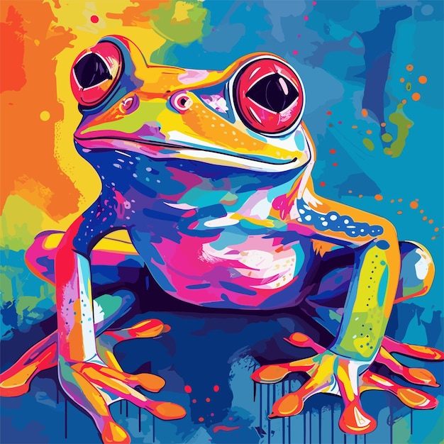 cute frog illustration