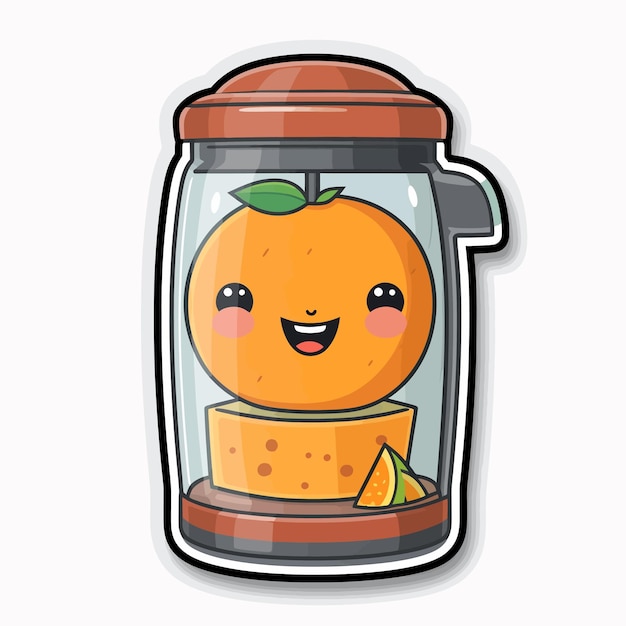 cute fruit sticker