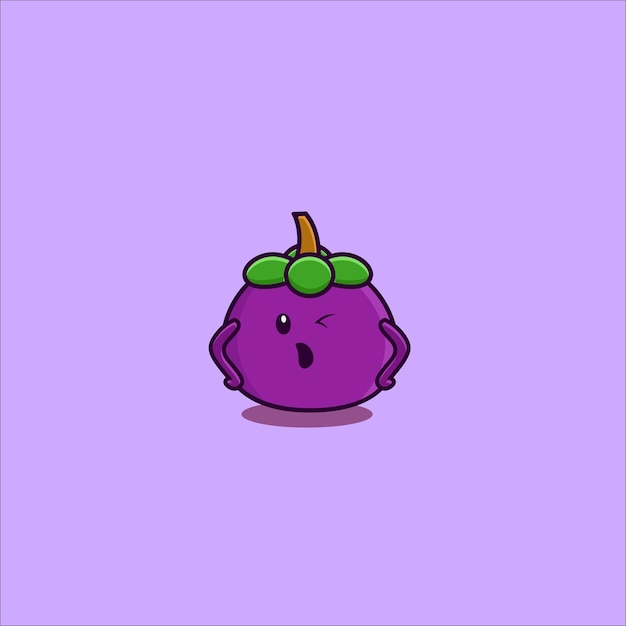 cute fruits vector character kid