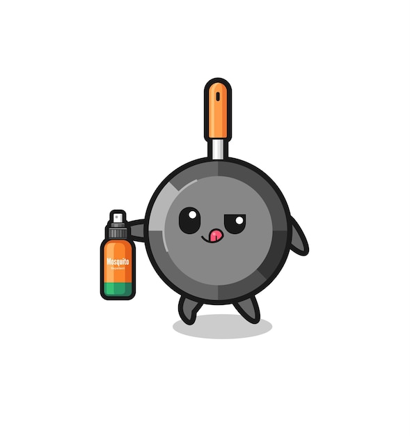 cute frying pan holding mosquito repellent , cute design