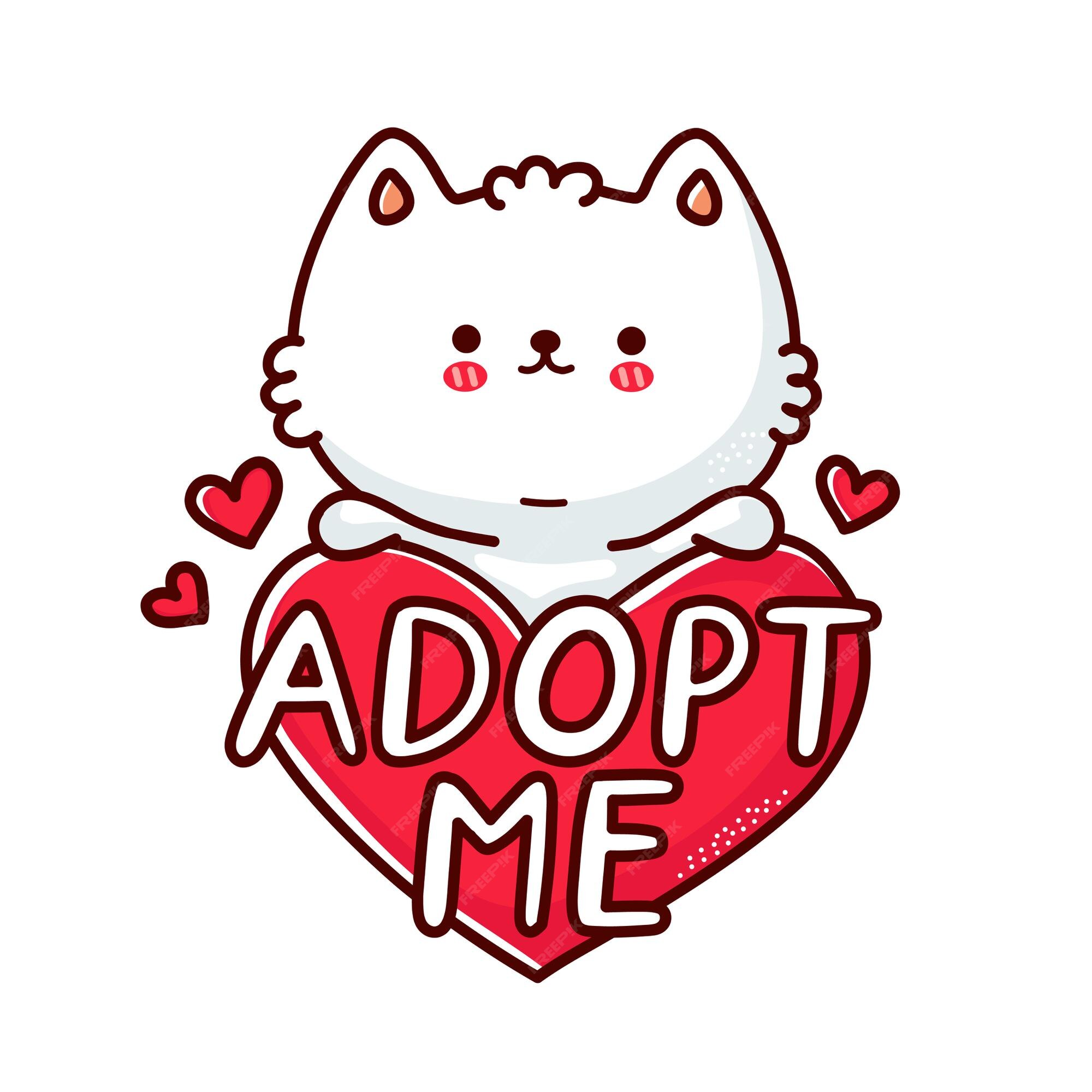 Adopt Me Kitty Stock Illustration 72848857