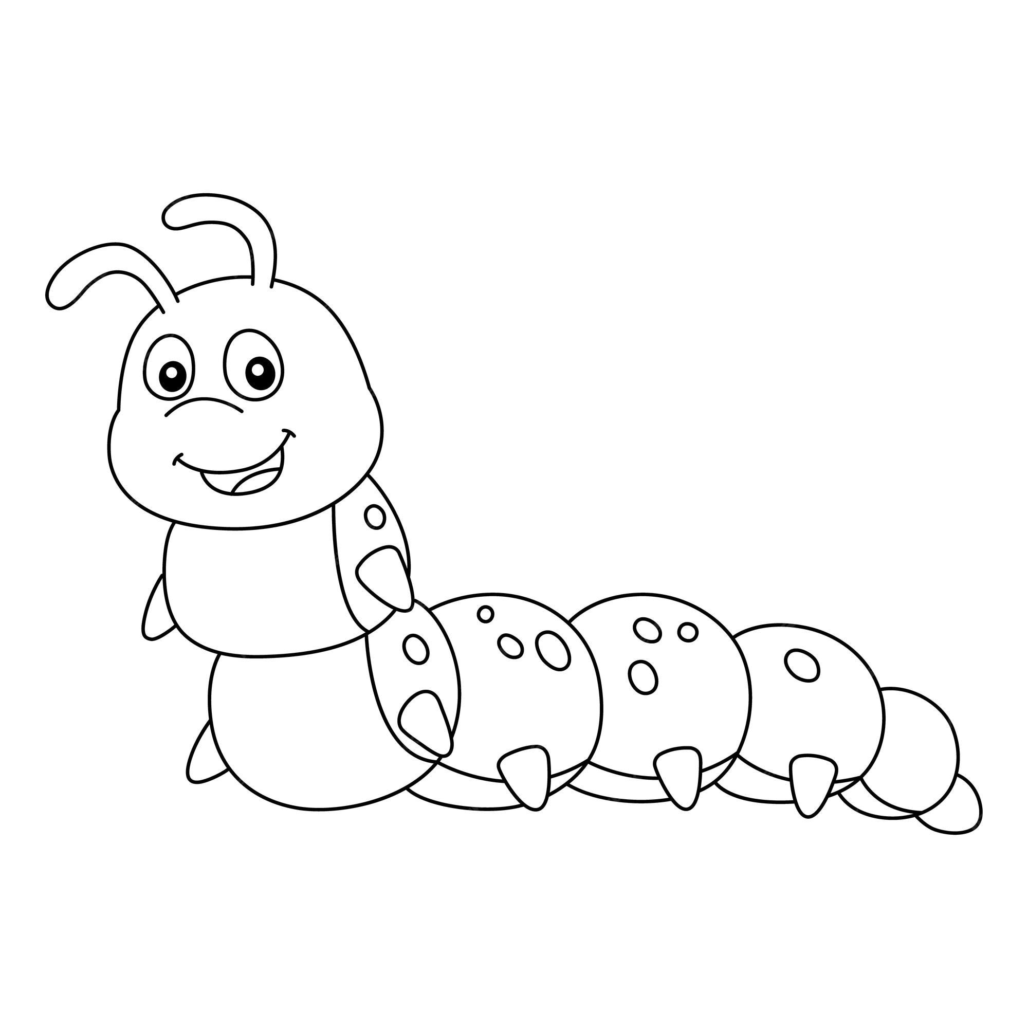 caterpillar coloring pages for preschool